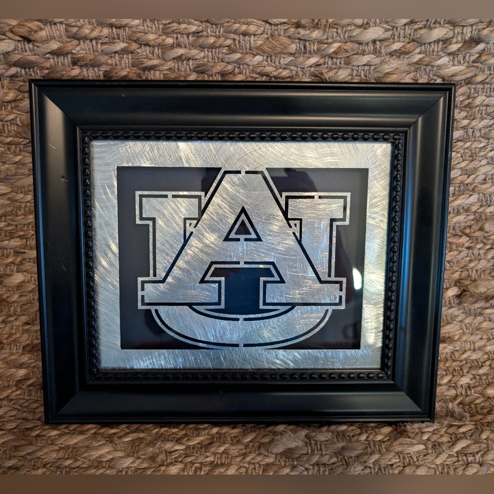Auburn Tigers NCAA Laser Cut Framed Logo by Memory Company 11.5" x 13"
